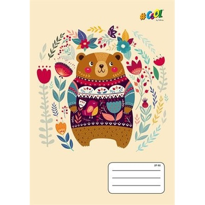 VICTORIA Zošit A5 štvorčekový Cute bears