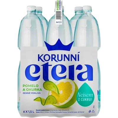 Korunní Etera Pomelo & Okurka 6 x 1,5 l