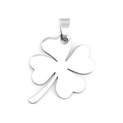 Šperky4U Ocelový přívěšek čtyřlístek DR1240