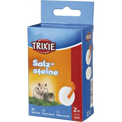 TRIXIE Salt Lick - Каменно блокче, лакомство със сол за гризачи 2 бр х 54 гр
