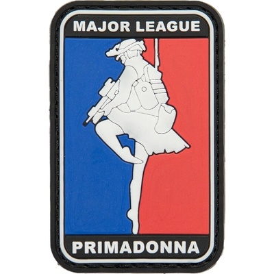 Plastové 3D patche 3D gumová nášivka MAJOR LEAGUE PRIMADONNA Patch - Farebná