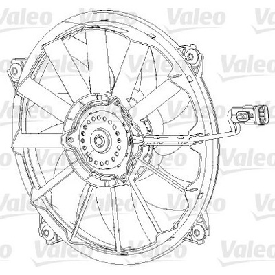 Větrák, chlazení motoru VALEO 696091