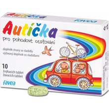 Autíčka pro pohodové cestování Favea 10 tablet