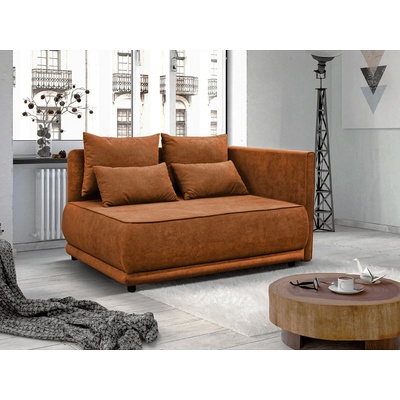 Разтегателен диван liami теракота, десен