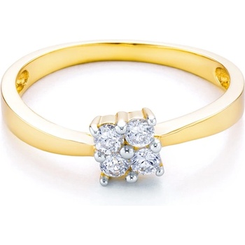 SAVICKI Пръстен savicki: двуцветно злато, кубичен цирконий