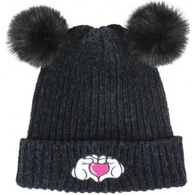 Detská zimná čiapka s aplikáciami MINNIE MOUSE