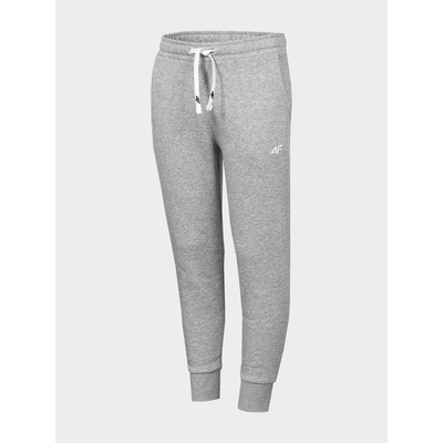 4F HJL22 JSPDD001 COLD LIGHT GREY MELANGE dětské tepláky HJL22 JSPDD001 LIGHT GREY MEL