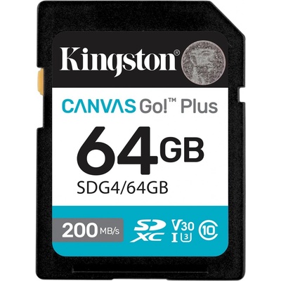 Kingston SDXC 64GB Canvas Go Plus SDG4/64GB