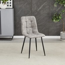 Autronic CT-281 GREY3 šedá látka nohy černý kov