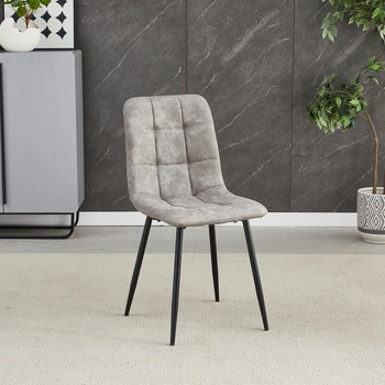 Autronic CT-281 GREY3 šedá látka nohy černý kov