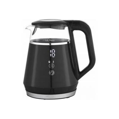 Extralink Glass kettle 1712 black 1 l 1100 w
