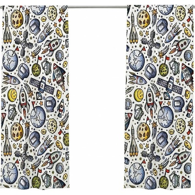 IMPAR Závěsy, 140 × 250 cm, space