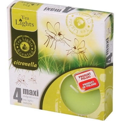 Admit Tea Lights Maxi Citronella 4 ks