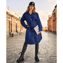 Resti Women's Shirt Type Coat modrá