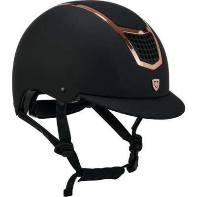 EQUESTRO Bezpečnostní helma Ultra Light black rosegold