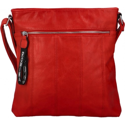 Jednoduchá dámská koženková crossbody Ternie červená