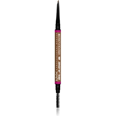 NYX Professional Makeup Blade & Shade ceruzka na obočie s kefkou 02 Blonde g