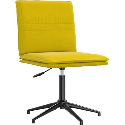 vidaXL Трапезен стол, жълт, кадифе (4101274)