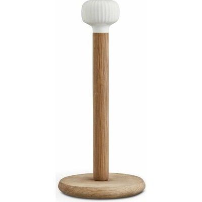 Stojan na papierové utierky z dubového dreva s bielym detailom z porcelánu Kähler Design Hammershoi