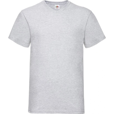 Fruit of the Loom Мъжка тениска с v-образно деколте fruit of the loom valueweight - светлосив меланж xxl (16106661005)