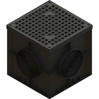 Plastick Šachta s mrežou 400x400 A15 čierna