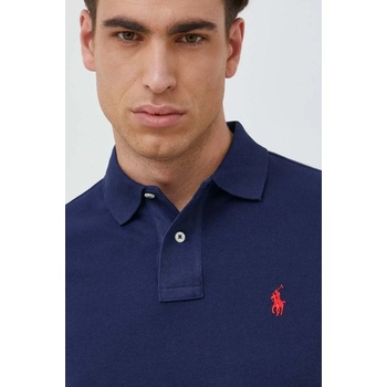 Ralph Lauren Памучна тениска с яка Polo Ralph Lauren в тъмносиньо с изчистен дизайн 710782592 (710782592)