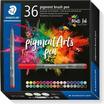 Staedtler Pigment brush 371 36 různých barev