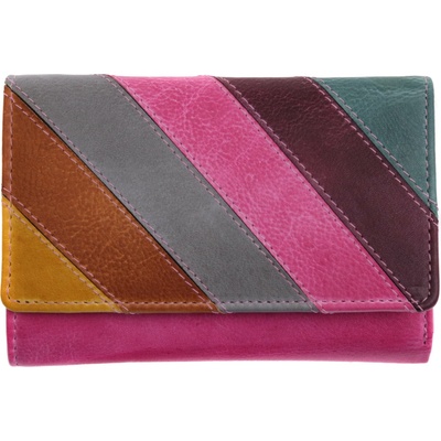 Lagen dámska peňaženka kožená 864 77 D růžová multi FUCHSIA MULTI