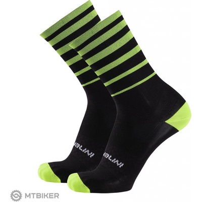 Nalini Gravel socks ponožky čierna/neon žltá