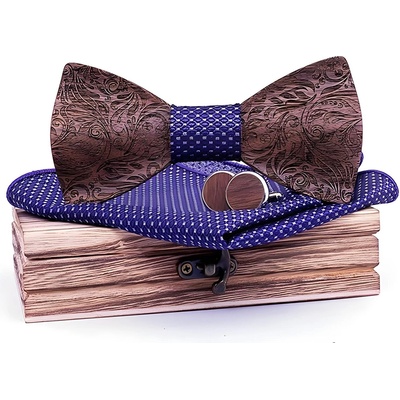 HARAHU Дървен папионка el-30893 - Лилава kp30893 (el-30893)