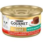 Purina Gourmet Gold Savoury Cake мокра храна за котки пай с говеждо и домати 85gr