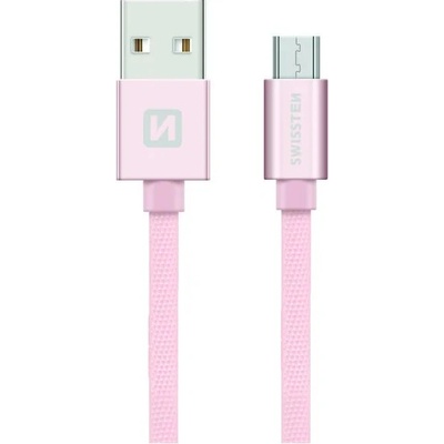 Swissten 71522105 Micro USB 0.2m růžovo-zlatý