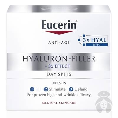 Eucerin Hyaluron - Filler Intenzívny vypĺňajúci denný krém proti vráskam pre suchú pleť 50 ml