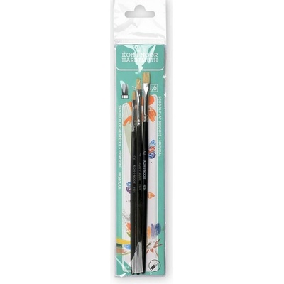 KOH-I-NOOR 9936 ploché, veľkosť 2, 4 a 6 – súprava 3 ks