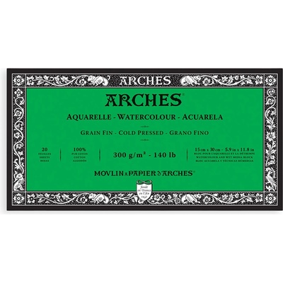 Blok Arches Cold Pressed, 300 g/m2 - 15 x 30 cm