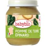 Babybio Био зеленчуково пюре Babybio - Картофи и спанак, 4 м+, 130 g (3288130510454) - baby