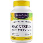 Healthy Origins Magnesium 133 mg + Vitamin B6 [120 Таблетки]