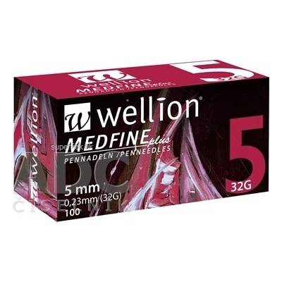 Wellion MEDFINE plus PENNEEDLES 5 mm, 32G ihla na aplikáciu inzulínu pomocou pera 1x100 ks