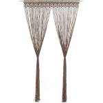 Pure Line Home Памучно перде макраме в цвят таупе за тръбен корниз, 140 x 240 см - zalegloto - 83,91 лв