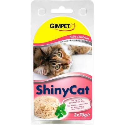 GimPet ShinyCat kuře & krab 2 x 70 g