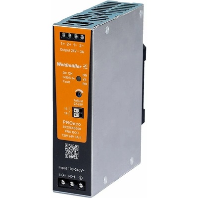 Napájecí zdroj Weidmüller PRO ECO 72W 24V 3A II 3025560000 (3025560000)