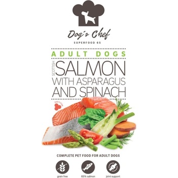Dog's Chef Wild salmon fillets with vegetables for active dogs 0,5 kg