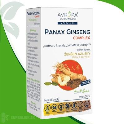 Avropa Panax Ginseng Complex bylinné kvapky 50 ml