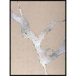 Malerifabrikken Ръчно рисувана картина 90x120 cm Wild Horizon Silver - Malerifabrikken (504-700167-090120-BL1)