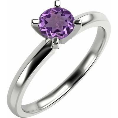 Eppi Zásnubní prsten s fialovým ametystem Lopa R35739