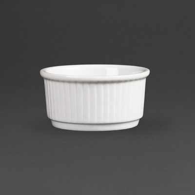 Olympia stohovatelné ramekiny Whiteware 85 mm 12 ks