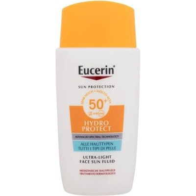 Eucerin Sun Hydro Protect Ultra-Light Face Sun Fluid SPF50+ хидратиращ слънцезащитен флуид 50 ml за жени