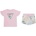 Guess Розова тениска и къси панталонки палми за мини момиче Guess