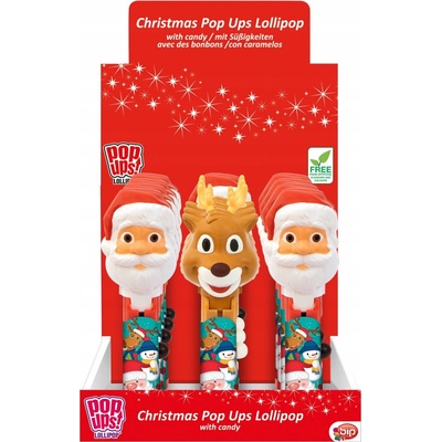Bip Chrismas Pop Lízátko Bip jahodové 10 g