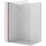 Mexen Kioto-P L душ стена Walk-in 120 x 200 cm, прозрачна 8 mm, розово злато - 800-120-103-60-00-P (800-120-103-60-00-P)